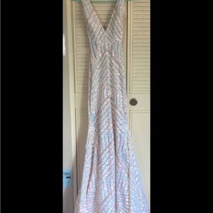 Jovani Iridescent Sequin Prom Dress